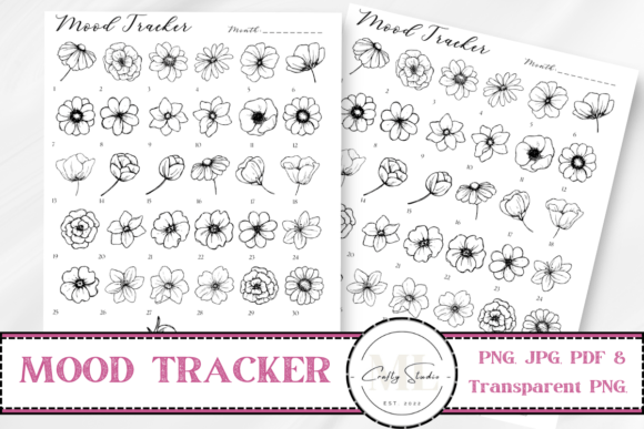 Download Monthly Mood Tracker Printables - Month Collection