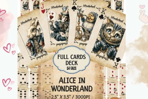 Download Alice in Wonderland Playing Cards Deck - Cards Collection