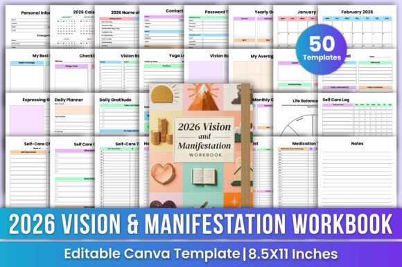 Download 2026 Vision &amp; Manifestation Workbook - Manifestation workbook Collection