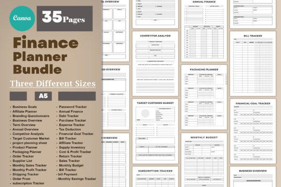 Download Printable Finance Planner Bundle - Premium Resources
